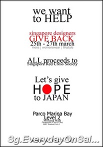 SingaporeDesignersgivebackpromotionSingaporeWarehousePromotionSales_thumb Singapore Designers Give Back – Japan Disaster Fund Raising