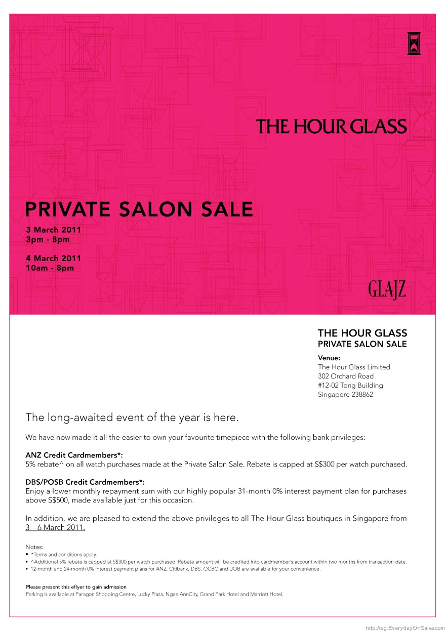hourglass_sale2 The Hour Glass Private Salon Sale