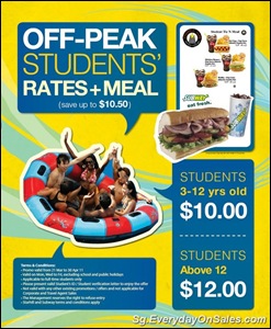 studentoffpeakpromotionSingaporeWarehousePromotionSales_thumb Wild Wild Wet Off-Peak Student Rates & Meal Promotion