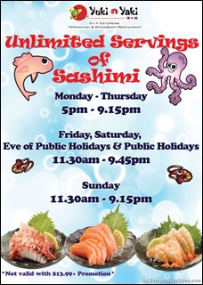 yukiyakisashimispecialSingaporeWarehousePromotionSales_thumb Yuki Yaki Unlimited Servings Of Sashimi Promotion