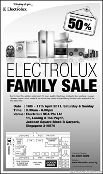 ElectroluxFamilyDaySaleSingaporeWarehousePromotionSales_thumb Electrolux Family Sale 2011