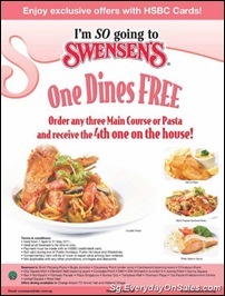 HSBCSwensensPromotionSingaporeWarehousePromotionSales_thumb Swensens - 3 For 1 Dining Promotion