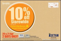 IsetanCardmember10StorewideSingaporeWarehousePromotionSales_thumb Isetan Cardmember 10% Storewide promotion