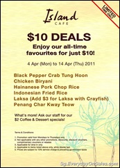 islandcafe10DealsSingaporeWarehousePromotionSales_thumb Island Cafe $10 Meal Deals