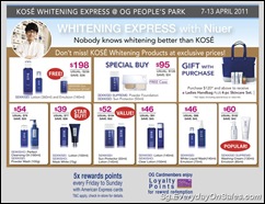 kose_whiteningexpressSingaporeWarehousePromotionSales_thumb KOSE Whitening Express Fair