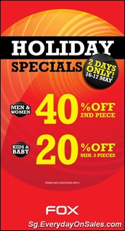 foxholidayspecialSingaporeWarehousePromotionSales_thumb Fox Holiday Special