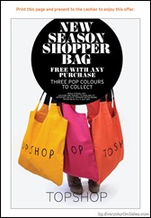 TopshopfreeshoppingbagSingaporeWarehousePromotionSales_thumb Topshop Free Shopper Bag