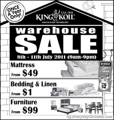KingKoilWarehouseSaleSingaporeWarehousePromotionSales_thumb King Koil Annual Warehouse Sale
