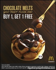 mcdonalds1for1chocolatemeltsSingaporeWarehousePromotionSales_thumb McDonalds Chocolate Melts Buy 1 Free 1