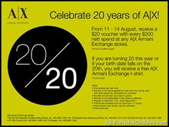 ArmaniExchangePromotionSingaporeWarehousePromotionSales_thumb Armani Exchange Celebrates 20 Years Promotion
