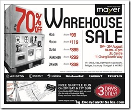 MayerSingaporeWarehouseSaleSingaporeSalesWarehousePromotionSales_thumb Mayer Singapore Warehouse Sale