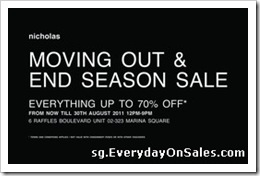 SingaporeNicholasMovingOutEndSeasonSaleSingaporeSalesWarehousePromotionSales_thumb Singapore Nicholas Moving Out & End Season Sale