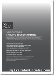 SYLivingBoutiqueOpeningSaleSingaporeSalesWarehousePromotionSales_thumb SY Living Boutique Opening Sale