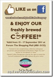 SpinelliCoffeeSpecialSingaporeSalesWarehousePromotionSales_thumb Spinelli Coffee Special