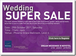 WeddingSuperSaleNovotelSingaporeSalesWarehousePromotionSales_thumb Wedding Super Sale 2011 @ Novotel