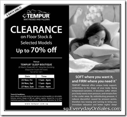 TempurSingaporeClearanceSaleSingaporeSalesWarehousePromotionSales_thumb Tempur Singapore Year End Clearance Sale