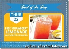 ChilisSingaporeHolidealsSpecialFreeStrawberryLemonade_thumb Chili's Singapore Holideals Special - Free Strawberry Lemonade