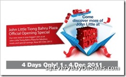 JohnLittleOpeningSaleTiongBahruPlazaSingaporeSalesWarehousePromotionSales_thumb John Little Opening Sale @ Tiong Bahru Plaza