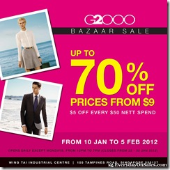 G2000BazaarSale2012_thumb G2000 Bazaar Sale 2012