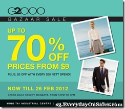 G2000BazaarSale_thumb G2000 Bazaar Sale