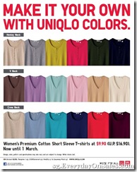 UniqloCottonShortSleeveTshirtsPromotion_thumb Uniqlo Cotton Short Sleeve T-shirts Promotion
