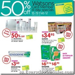 WatsonsCardmembers4DaySpecials_thumb Watsons Cardmembers 4-Day Specials