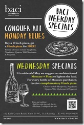 BaciItalianCafeWeekdaySpecials_thumb Baci Italian Cafe Weekday Specials