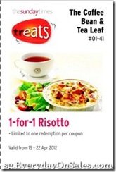TheCoffeeBeanTeaLeaf1For1Risotto_thumb The Coffee Bean & Tea Leaf 1-For-1 Risotto