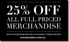 Witchery25OffFullPricedMerchandiseOffer_thumb Witchery 25% Off Full Priced Merchandise Offer