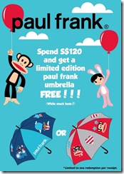 ShopReceiveFreeLimitedEditionPaulFrankUmbrella_thumb Shop & Receive Free Limited Edition Paul Frank Umbrella