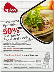 SpizzaSingapore50LunchtimeSpecials_thumb Spizza Singapore 50% Lunchtime Specials