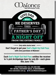 MalonesSingaporeDadsNightOutHallPassPromo_thumb Malones Singapore Dad's Night Out Hall Pass Promo