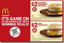 McDonalds2SausageMcMuffinwithEggEggMcMuffinPromo_thumb McDonald's $2 Sausage McMuffin with Egg & Egg McMuffin Promo
