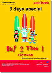 PaulFrankBuy2Free1Promotion_thumb The Paul Frank Store Buy 2 Free 1 Promotion