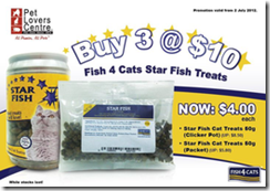 PetLoversCentreFish4CatsStarFishTreats_thumb Pet Lovers Centre Fish 4 Cats Star Fish Treats Promotion