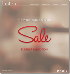 ThePedroEndOfSeasonSaleFurtherReduction_thumb The Pedro End Of Season Sale Further Reduction