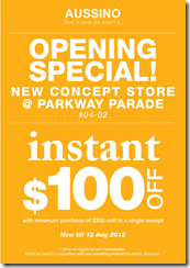 AussinoOpeningSpecialParkwayParade_thumb Aussino Opening Special @ Parkway Parade