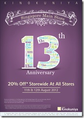 KinokuniyaSingapore13thAnniversaryStorewideSale_thumb Kinokuniya Singapore 13th Anniversary Storewide Sale