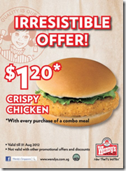 Wendys1.20CrispyChickenPromotion_thumb Wendy's $1.20 Crispy Chicken Promotion