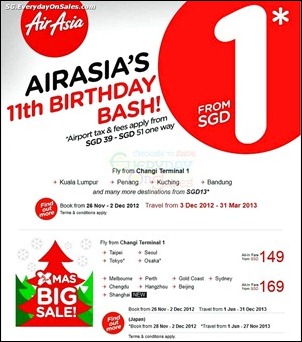 AirAsia-11th-Birthday-1-Promotion-Branded-Shopping-Save-Money-EverydayOnSales_thumb 26 November-2 December 2012: AirAsia 11th Birthday Bash with $1 Promotion