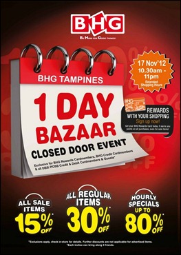 BHG-Tampines-1-Day-Bazaar-Closed-Door-Event-Branded-Shopping-Save-Money-EverydayOnSales_thumb 17 November 2012: BHG Tampines 1 Day Closed-Door Bazaar