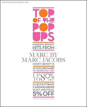 Club-21-Marc-Jacobs-Pop-Up-Sale-Branded-Shopping-Save-Money-EverydayOnSales_thumb 23-28 November 2012: Club 21 Marc By Marc Jacobs Pop Up Sale