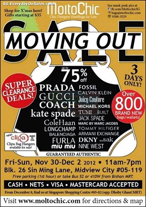 MoltoChic-Moving-Out-Sale-Branded-Shopping-Save-Money-EverydayOnSales_thumb 30 November-2 December 2012: MoltoChic Handbags Warehouse Sale