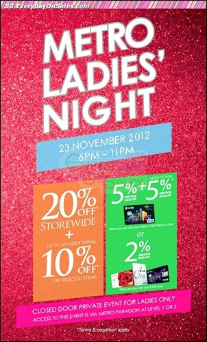 The-METRO-Ladies-Night-Branded-Shopping-Save-Money-EverydayOnSales_thumb 23 November 2012: Metro Ladies Night Event
