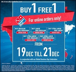 Dominos-Global-Day-Branded-Shopping-Save-Money-EverydayOnSales_thumb 19-21 December 2012: The Greatest Ever Buy 1 FREE 1 Offers from Domino's Pizza