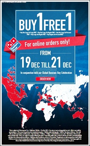 Dominos-Pizza-Singapore-Branded-Shopping-Save-Money-EverydayOnSales_thumb 19-21 December 2012: The Greatest Ever Buy 1 FREE 1 Offers from Domino's Pizza