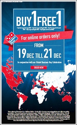 Domino's Pizza Singapore Branded Shopping Save Money EverydayOnSales