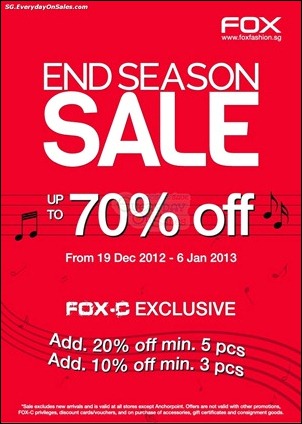 Fox-End-Of-Season-Sale-Branded-Shopping-Save-Money-EverydayOnSales_thumb 19 Dec 2012-6 Jan 2013: Fox End of Season Sale