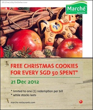 Marche-FREE-Christmas-Cookies-Branded-Shopping-Save-Money-EverydayOnSales_thumb 21 December 2012: Marche FREE Christmas Cookies Promotion