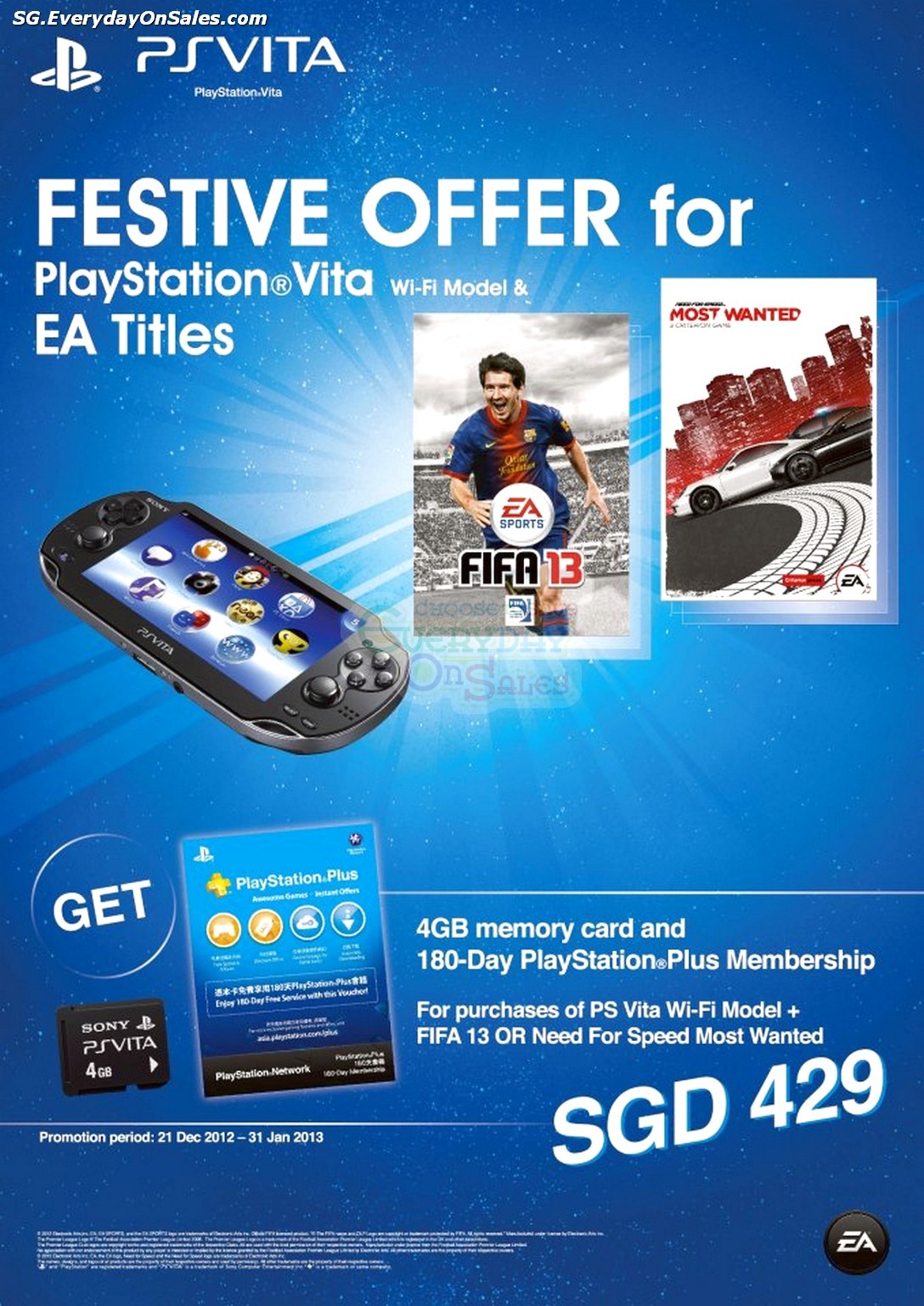 21 Dec 2012-31 Jan 2013: Sony PlayStation Vita Wifi Festive Promotion